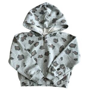 O'NEILL Girls Leopard Hooded Pullover Size XS